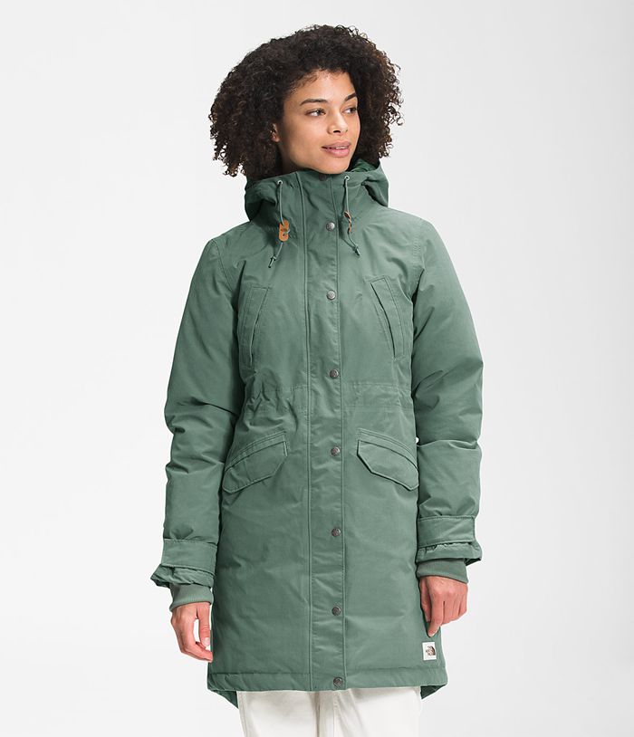 Parka The North Face Mujer Nieve Down - Colombia VNOJDX832 - Verde